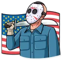 🇺🇸-Jason Voorhees, Telegram Sticker