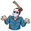 🤷‍♂️-Jason Voorhees, Telegram Sticker