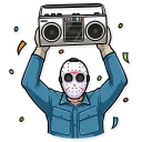 🥳-Jason Voorhees, Telegram Sticker