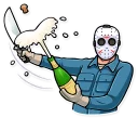 🍾-Jason Voorhees, Telegram Sticker