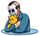😭-Jason Voorhees, Telegram Sticker