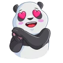 😍-Pandalicious, Telegram Sticker