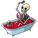 🛁-Friendly Death, Telegram Sticker