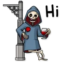 🍷-Friendly Death, Telegram Sticker