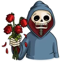 🙁-Friendly Death, Telegram Sticker