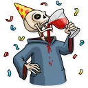 🍷-Friendly Death, Telegram Sticker