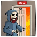 🚪-Friendly Death, Telegram Sticker