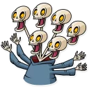 😱-Friendly Death, Telegram Sticker