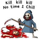 💀-Friendly Death, Telegram Sticker