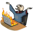 😫-Friendly Death, Telegram Sticker
