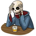 😔-Friendly Death, Telegram Sticker