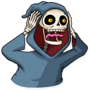 😨-Friendly Death, Telegram Sticker