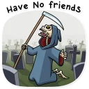 😫-Friendly Death, Telegram Sticker