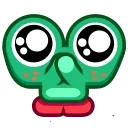 🥰-Froggo In Love, Telegram Sticker