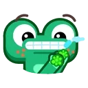 🦠-Froggo In Love, Telegram Sticker