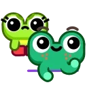 🤛-Froggo In Love, Telegram Sticker