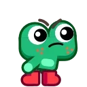 😠-Froggo In Love, Telegram Sticker