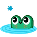 ☺️-Froggo In Love, Telegram Sticker