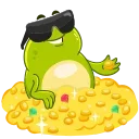 🤑-Frogita, Telegram Sticker
