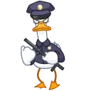 👮‍♂️-Mr. Goose, Telegram Sticker