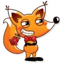 😏-Ticky the Fox, Telegram Sticker