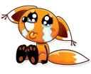 😭-Ticky the Fox, Telegram Sticker