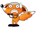 😰-Ticky the Fox, Telegram Sticker