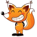 😁-Ticky the Fox, Telegram Sticker