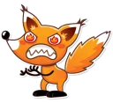 😡-Ticky the Fox, Telegram Sticker