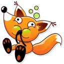 😖-Ticky the Fox, Telegram Sticker