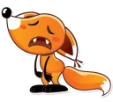 😩-Ticky the Fox, Telegram Sticker