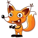 👍-Ticky the Fox, Telegram Sticker