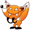 😊-Ticky the Fox, Telegram Sticker