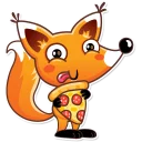 🍕-Ticky the Fox, Telegram Sticker