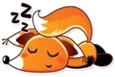😴-Ticky the Fox, Telegram Sticker