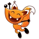 😄-Ticky the Fox, Telegram Sticker