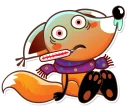 😷-Ticky the Fox, Telegram Sticker