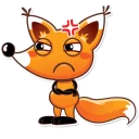 😠-Ticky the Fox, Telegram Sticker