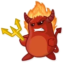 😡-Little Daemo, Telegram Sticker