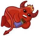 😕-Little Daemo, Telegram Sticker