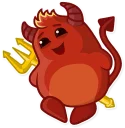 ☺️-Little Daemo, Telegram Sticker
