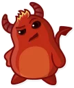 🤔-Little Daemo, Telegram Sticker