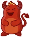 😆-Little Daemo, Telegram Sticker