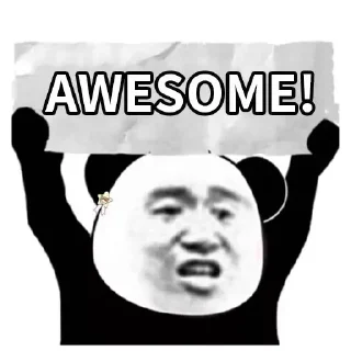 🐼-Funny Panda Man Sticker, Telegram Sticker