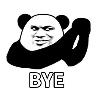 🐼-Funny Panda Man Sticker, Telegram Sticker