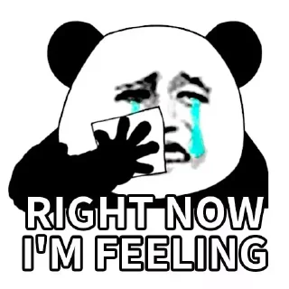 🐼-Funny Panda Man Sticker, Telegram Sticker