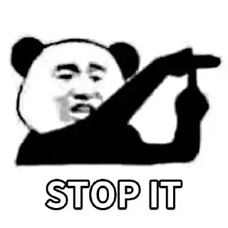 🐼-Funny Panda Man Sticker, Telegram Sticker