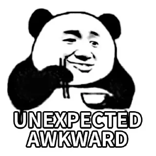 🐼-Funny Panda Man Sticker, Telegram Sticker