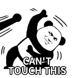 🐼-Funny Panda Man Sticker, Telegram Sticker