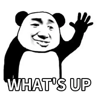 🐼-Funny Panda Man Sticker, Telegram Sticker